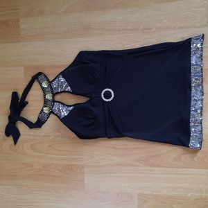 Sexy Black Halter Top